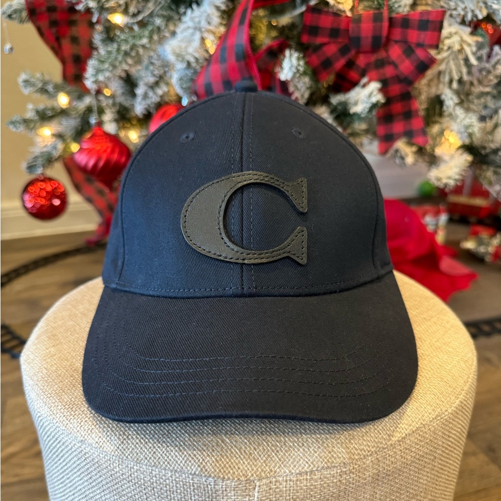 COACH F75703 Varsity C Cap Cotton Blend Men's One Size  NWT